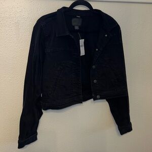 NWT American Eagle Black Denim Jacket